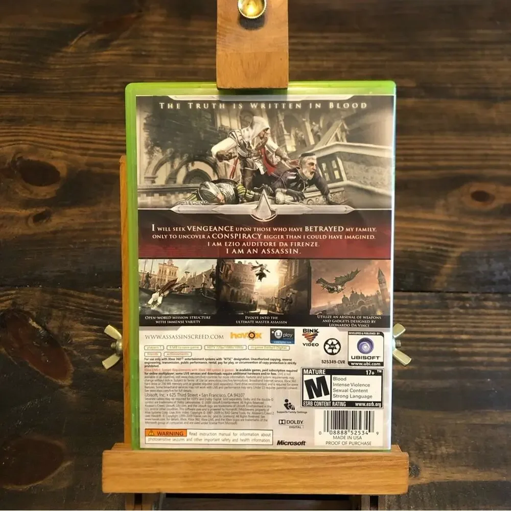 XBOX 360 Live Video Game Assassins Creed II